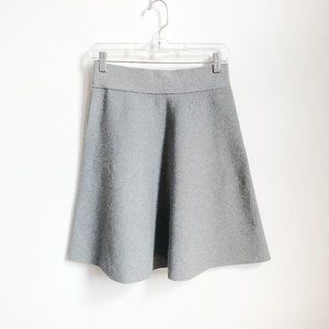 Ann Taylor Gray Sweater Skater Skirt